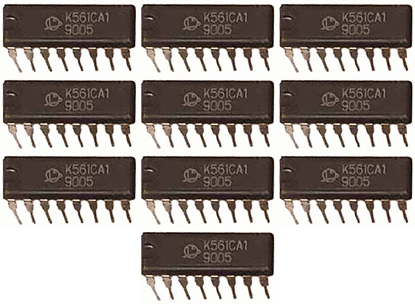 

Микросхема К561СА1,10 шт/а-г:561СА1,КР561СА1,MC14531/12-ти разрядная схема сравнения, К561СА1