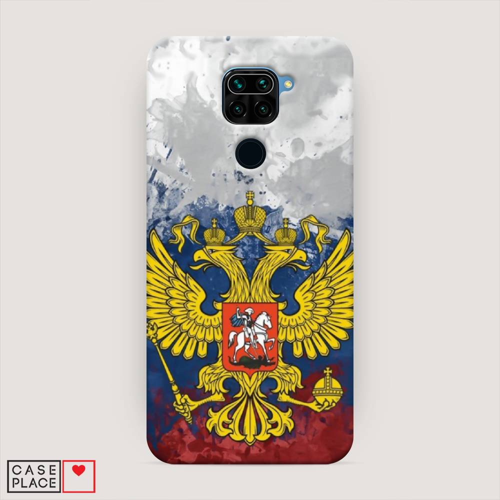 фото Пластиковый чехол "рф" на xiaomi redmi note 9 awog