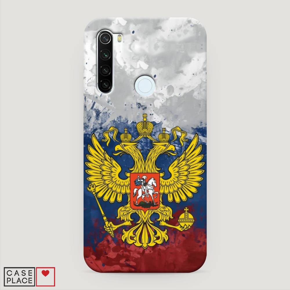 фото Пластиковый чехол "рф" на xiaomi redmi note 8t awog