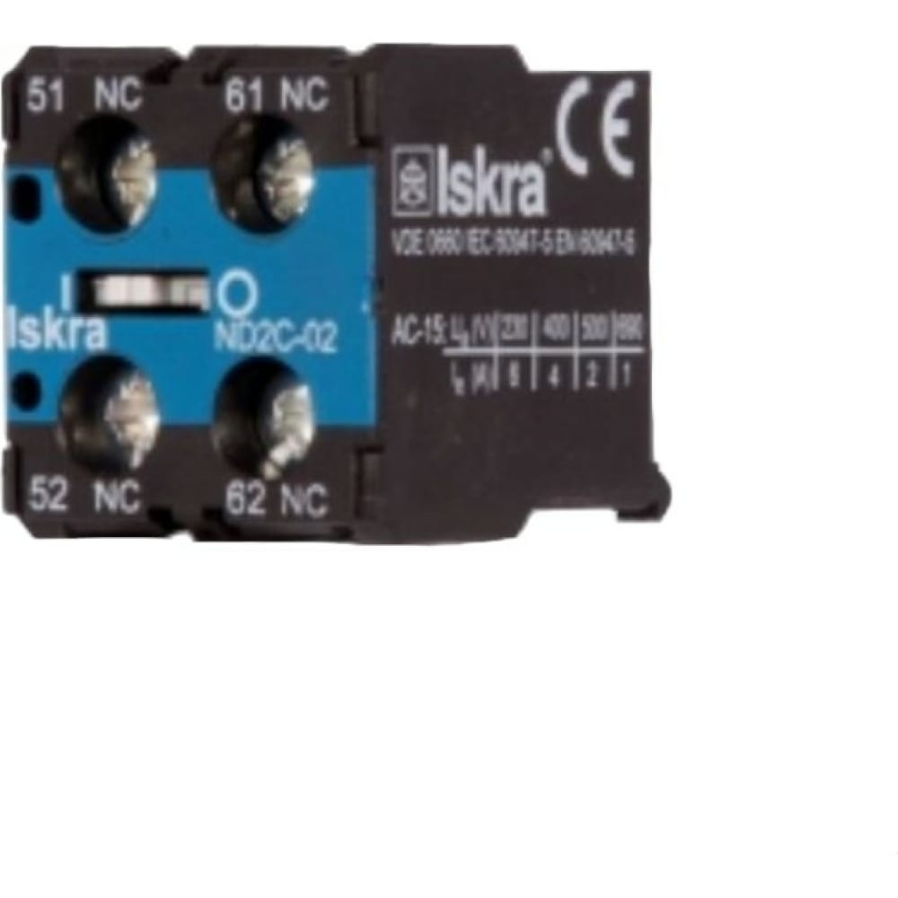 

iskra Блок-контакт для миниконтакторов ND2M-11 УТ-00015154