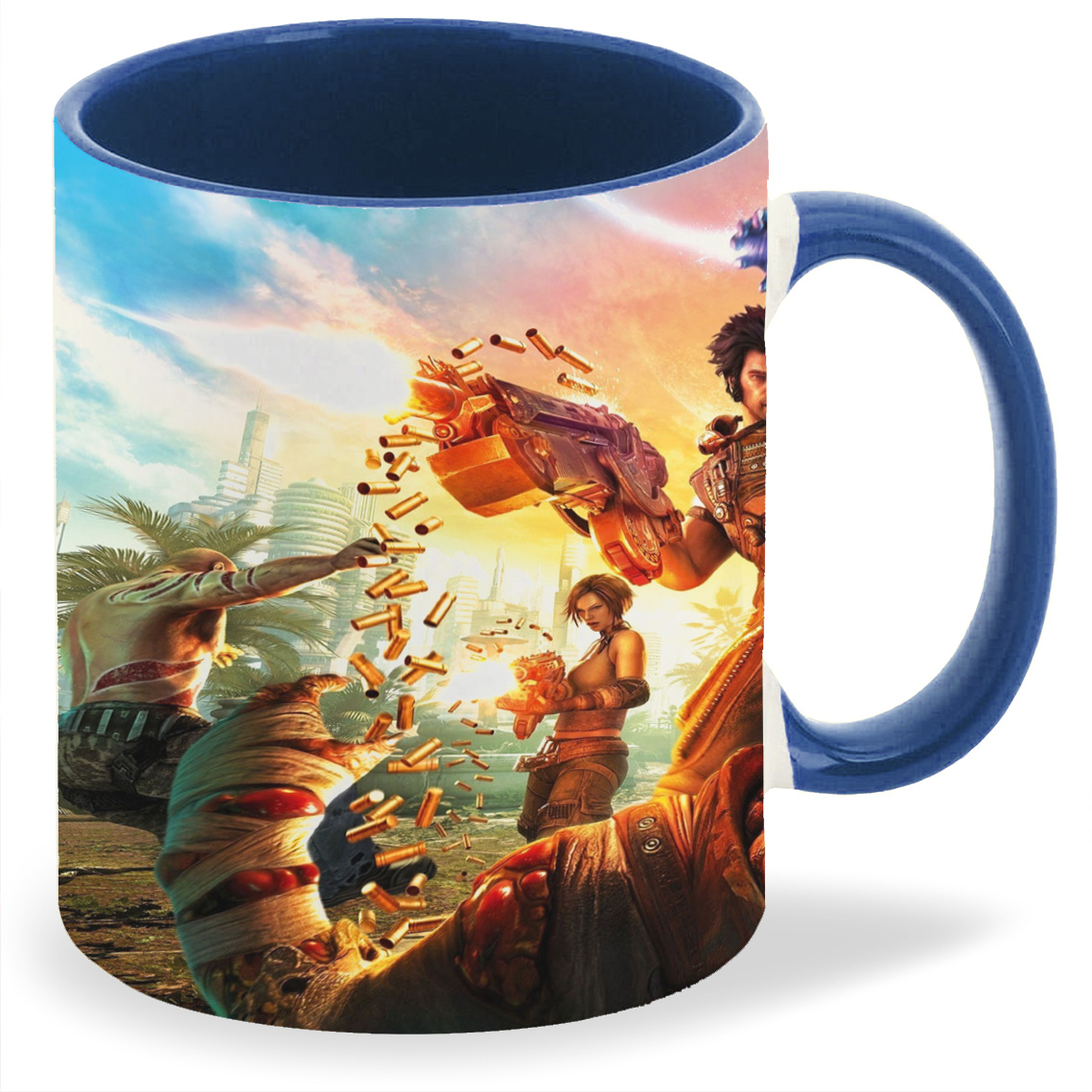 

Кружка CoolPodarok bulletstorm Битва Пинает монстра Гильзы, bulletstorm Битва Пинает монстра Гильзы