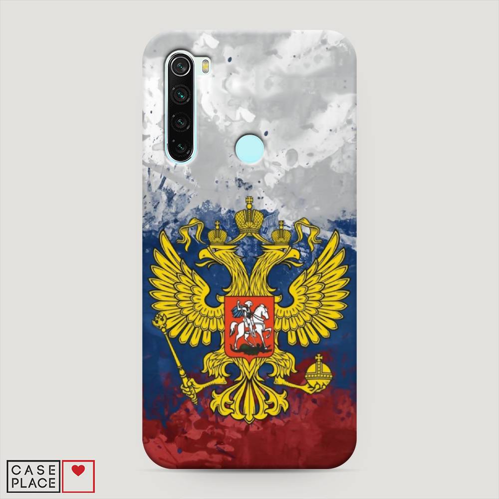 фото Пластиковый чехол "рф" на xiaomi redmi note 8 awog