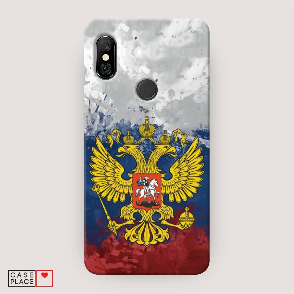 фото Пластиковый чехол "рф" на xiaomi redmi note 6 pro awog