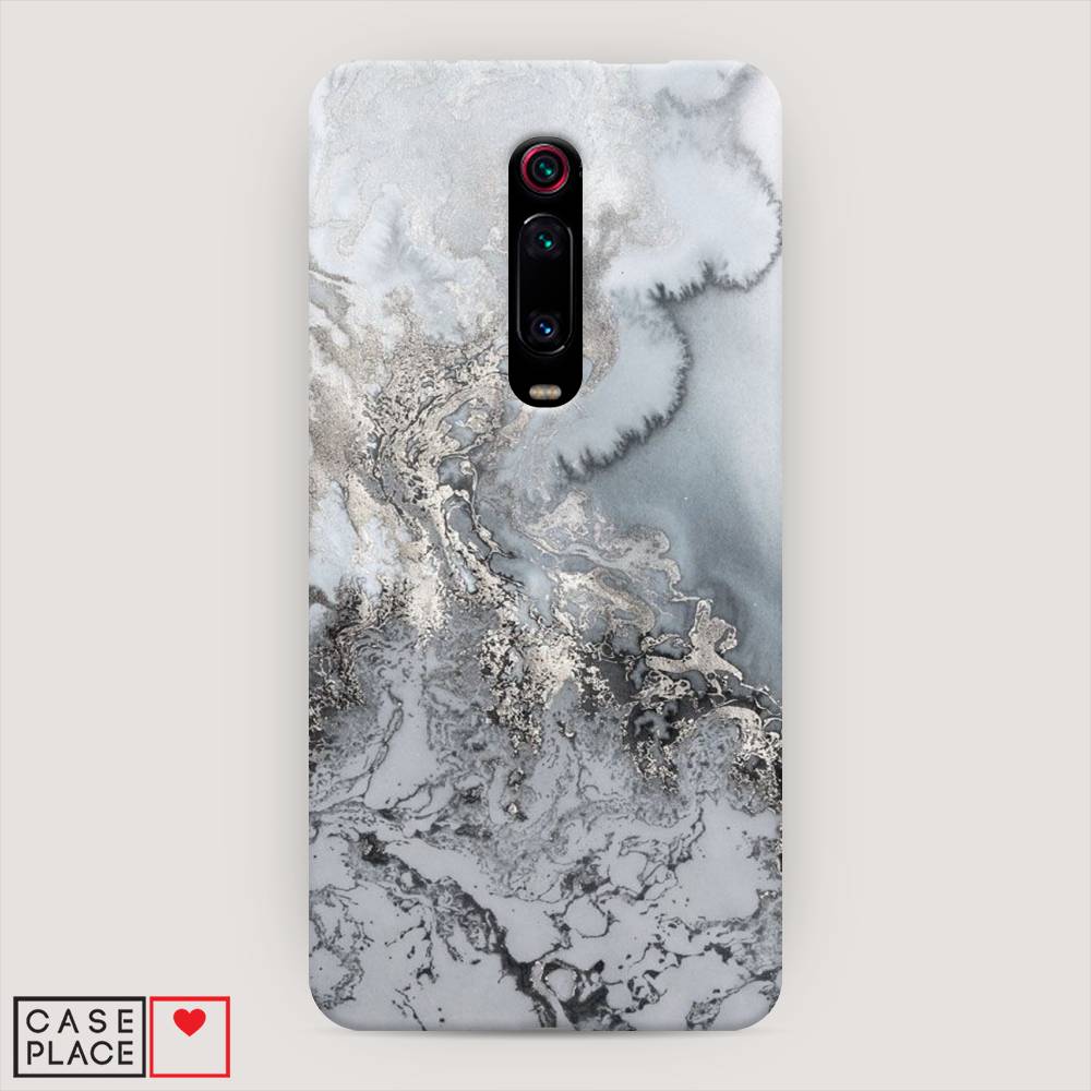 фото Пластиковый чехол "морозная лавина серая" на xiaomi mi 9t awog