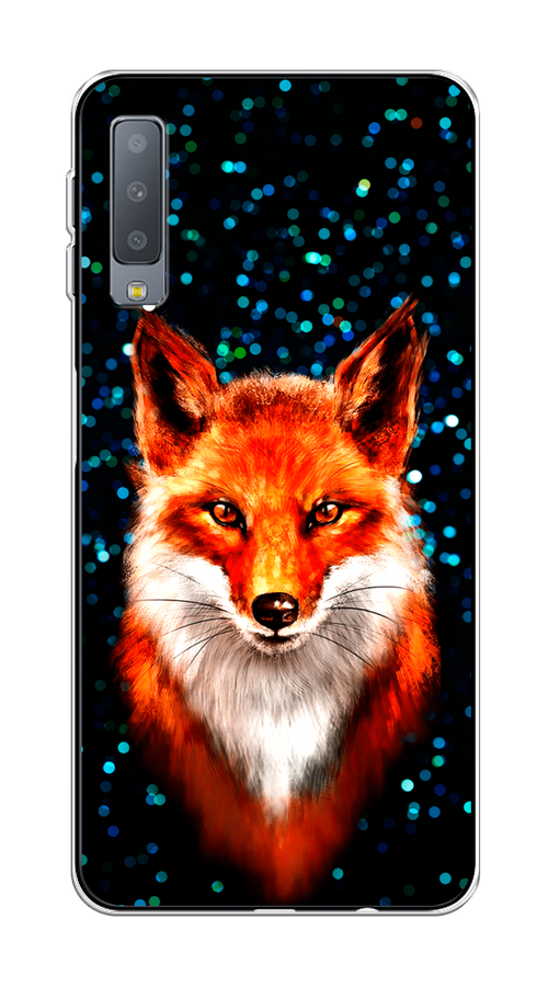 

Чехол Awog на Samsung Galaxy A7 2018 "Волшебная лиса", Оранжевый;черный;белый, 26750-1