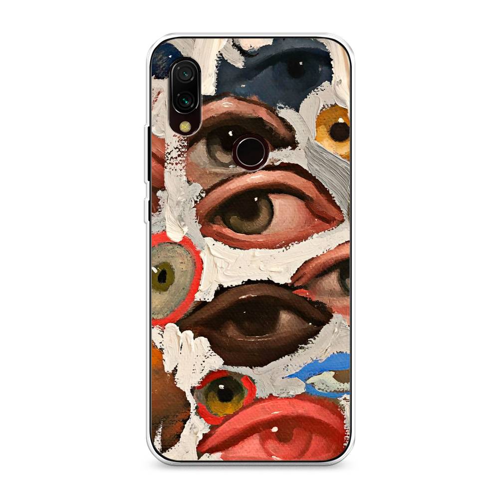 

Чехол Awog на Xiaomi Redmi 7 "Глаза масляная живопись", Разноцветный, 35050-7