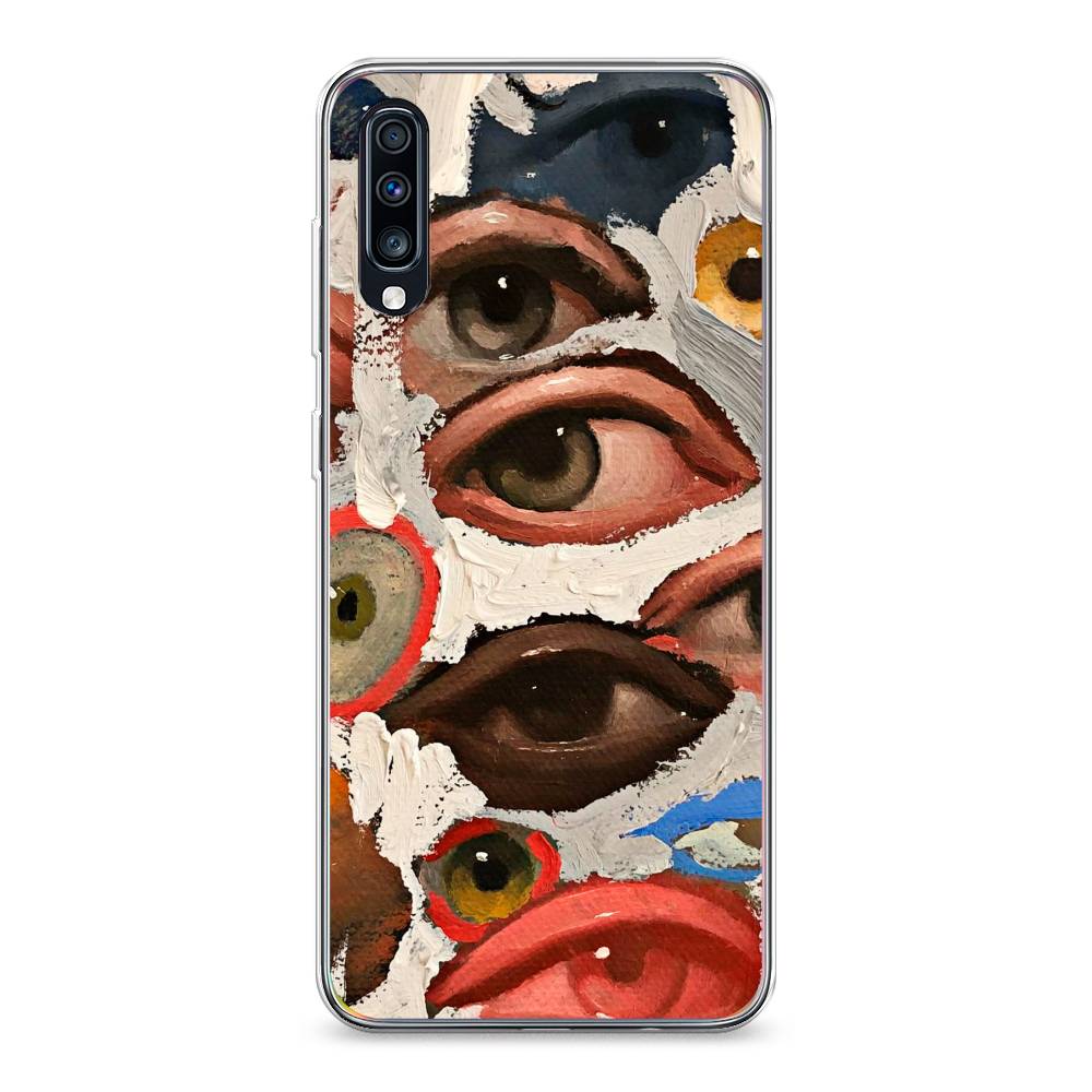 

Чехол Awog на Samsung Galaxy A70 "Глаза масляная живопись", Разноцветный, 28150-7