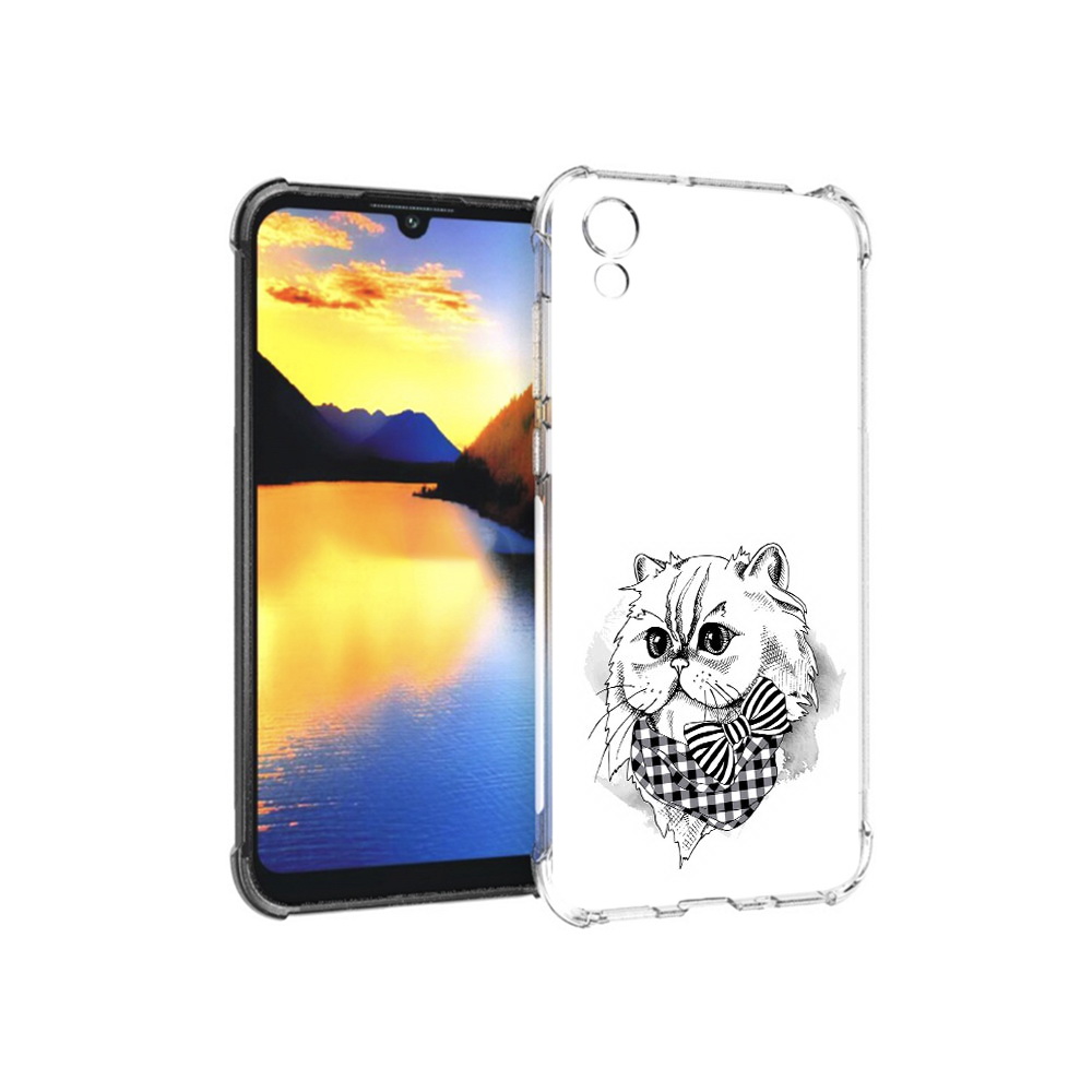 

Чехол MyPads Tocco для Huawei Y5 нарисованная красивая кошечка, Прозрачный, Tocco