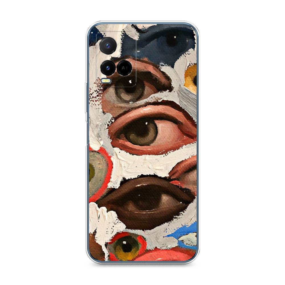 

Чехол Awog на Vivo Y21 "Глаза масляная живопись", Разноцветный, 265050-7