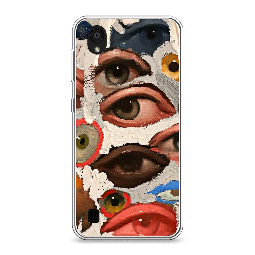 

Чехол Awog на ZTE Blade A5 (2019) / ЗТЕ Блэйд A5 (2019) "Глаза масляная живопись", Разноцветный, 133050-7