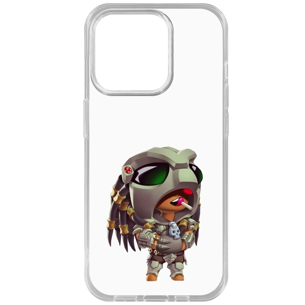 

Чехол-накладка Krutoff Clear Case Brawl Stars-Леон Хищник для iPhone 15 Pro, Прозрачный