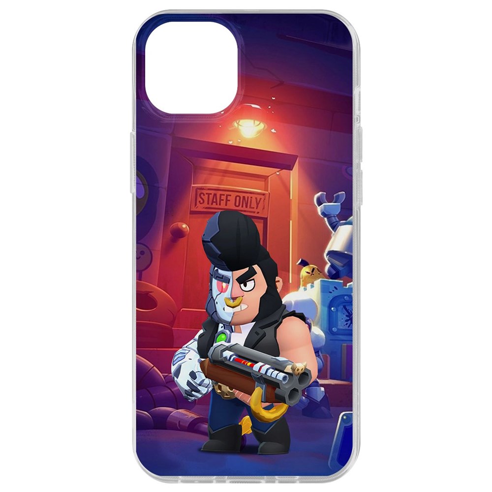 

Чехол-накладка Krutoff Clear Case Brawl Stars-Б-800 для iPhone 15 Plus, Прозрачный