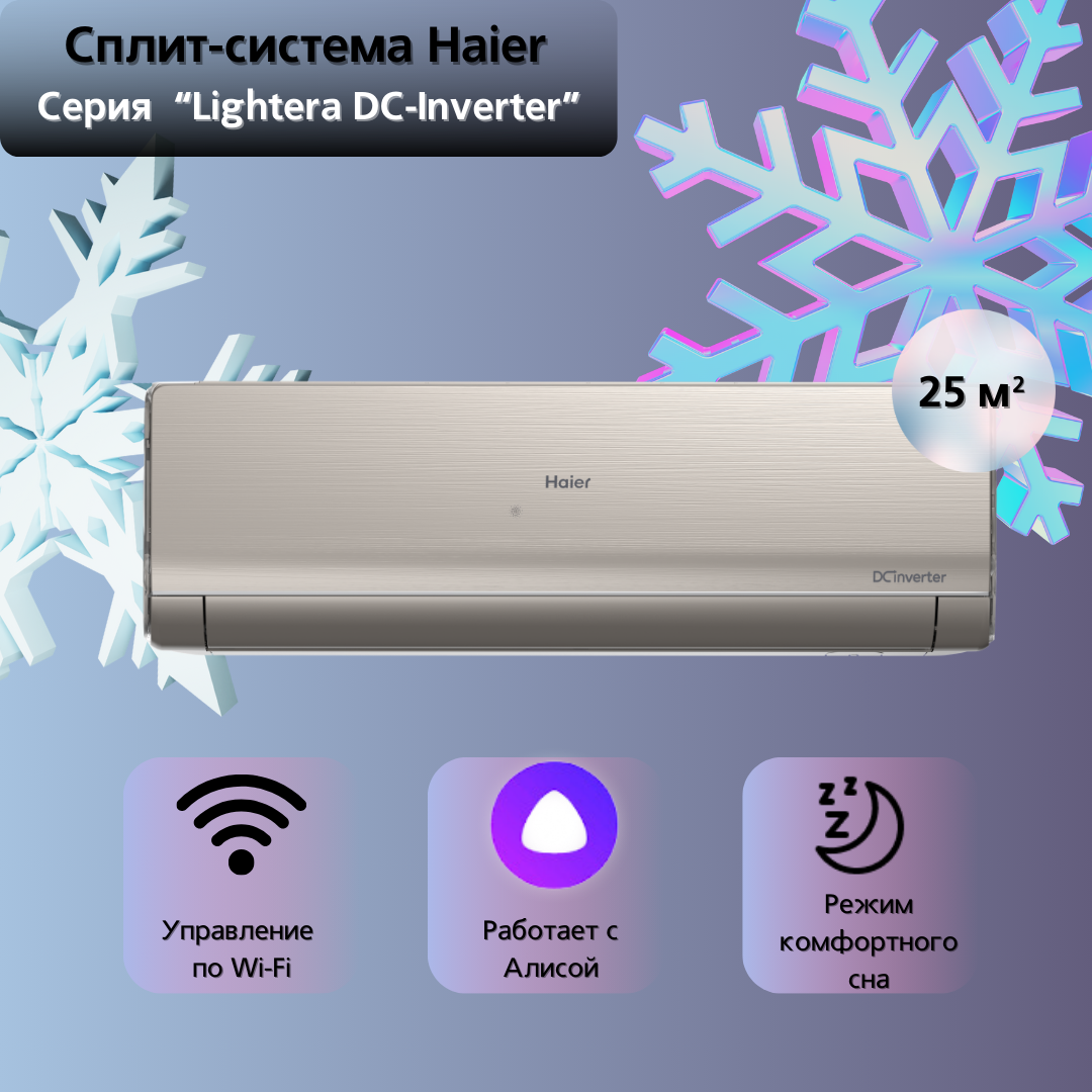 Сплит-система Haier AS09NS6ERA-G / 1U09BS3ERA с Wi-Fi модулем ESP32