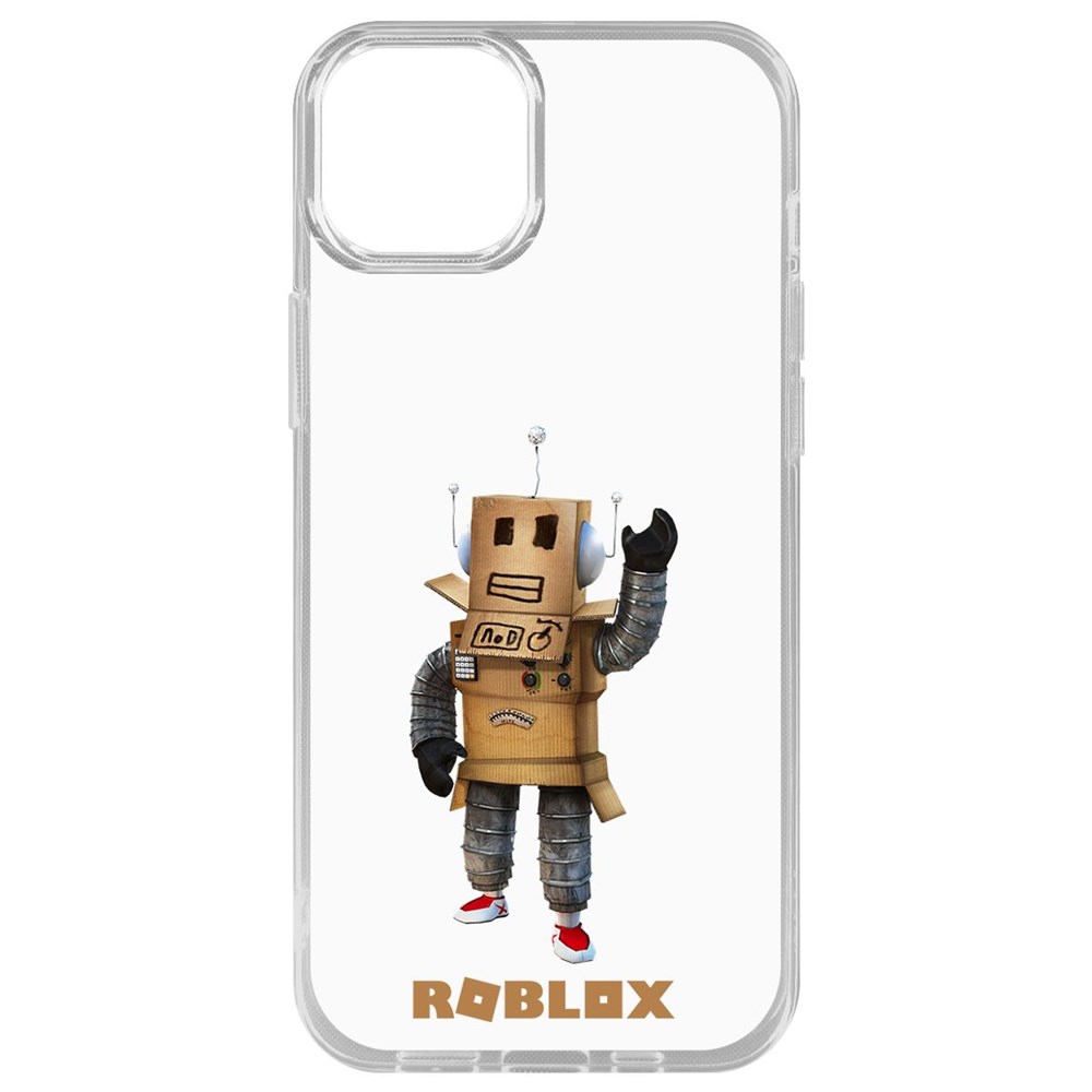 Чехол-накладка Krutoff Clear Case Roblox-Мистер Робот для iPhone 15 Plus