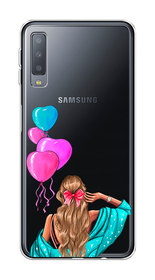 

Чехол Awog на Samsung Galaxy A7 2018 "День Рождения", Голубой;розовый;бежевый, 26750-7