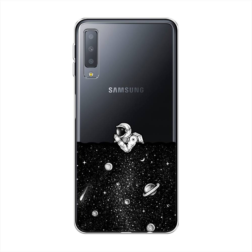 

Чехол Awog на Samsung Galaxy A7 2018 "Космический сон", Серый, 26750-4