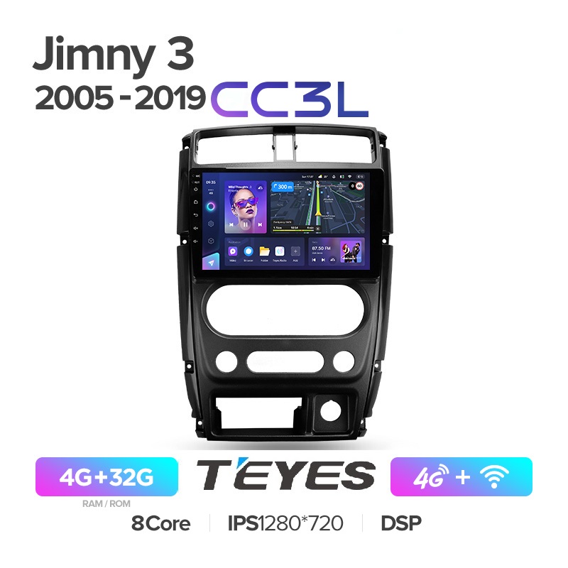 Автомобильная магнитола Teyes CC3L 4/32Гб Suzuki Jimny 2005 - 2019 ANDROID