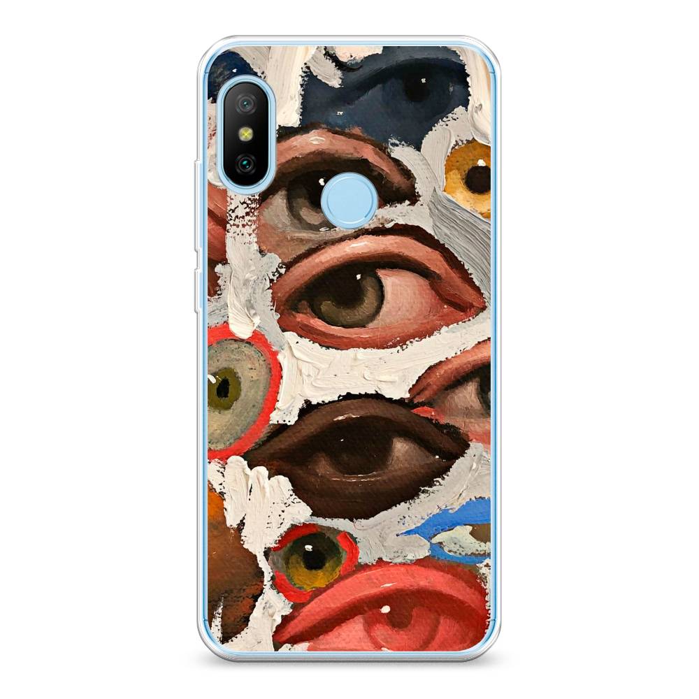 

Чехол Awog на Xiaomi Mi A2 Lite "Глаза масляная живопись", Разноцветный, 34250-7