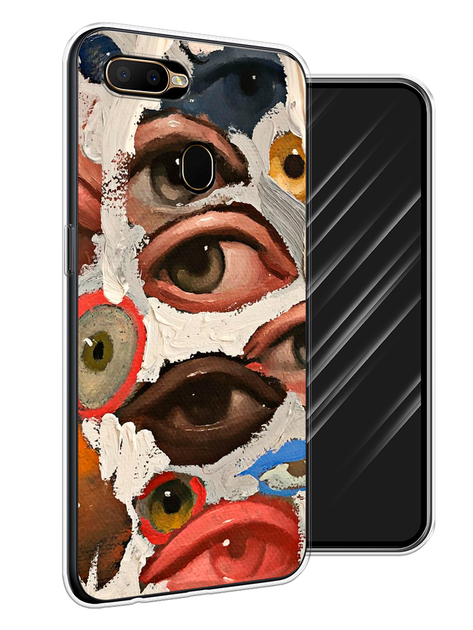 

Чехол Awog на Oppo A5s "Глаза масляная живопись", Разноцветный, 252350-7
