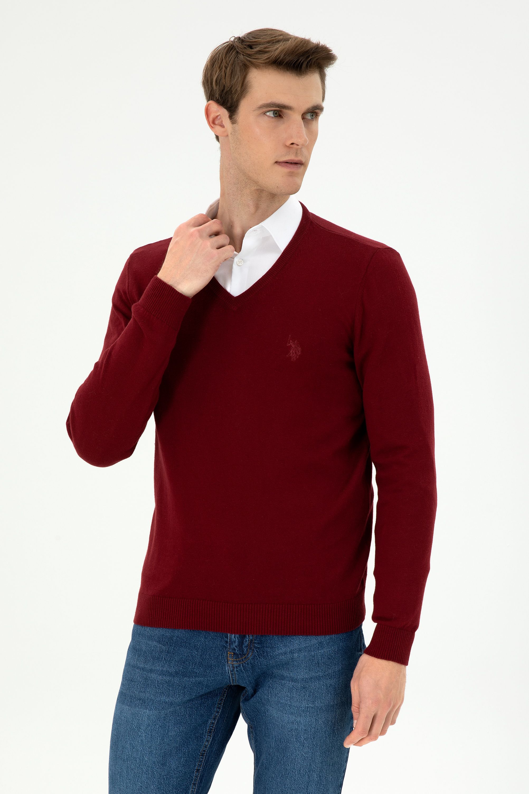 

Пуловер мужской U.S. POLO Assn. G081SZ0TK0TD03 бордовый M, G081SZ0TK0TD03