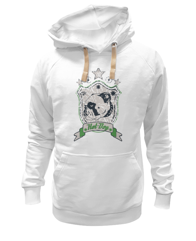 

Худи унисекс Printio Бульдог белое 3XL, Белый, Бульдог