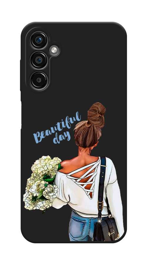 Чехол Awog на Samsung Galaxy A25 5G "Beautiful day vector" 2108552-1 коричневый,  белый,  зеленый