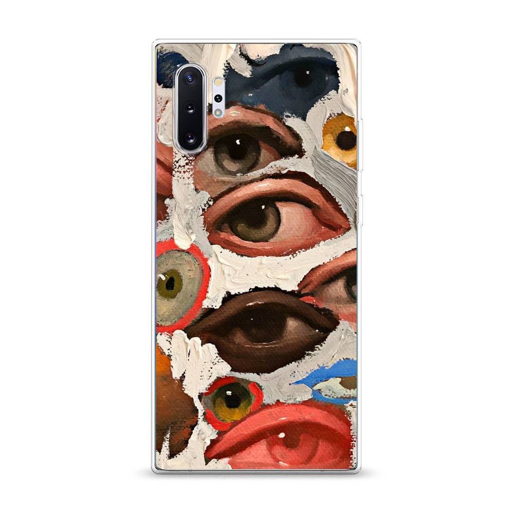

Чехол Awog на Samsung Galaxy Note 10 + "Глаза масляная живопись", Разноцветный, 28550-7