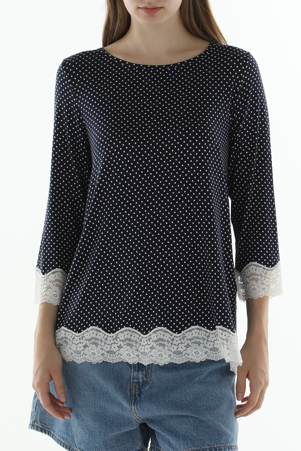 

Лонгслив женский United Colors of Benetton 39V93M05T синий S, 39V93M05T