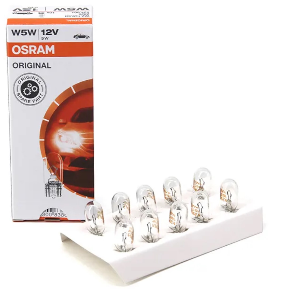 Комплект сигнальных ламп Osram W5W (5W 12V) Original Line 10шт