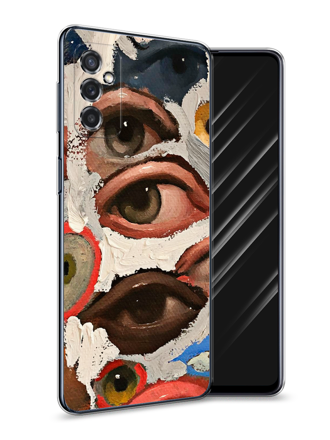 

Чехол Awog на Samsung Galaxy M52 / Самсунг M52 "Глаза масляная живопись", Разноцветный, 2104350-7