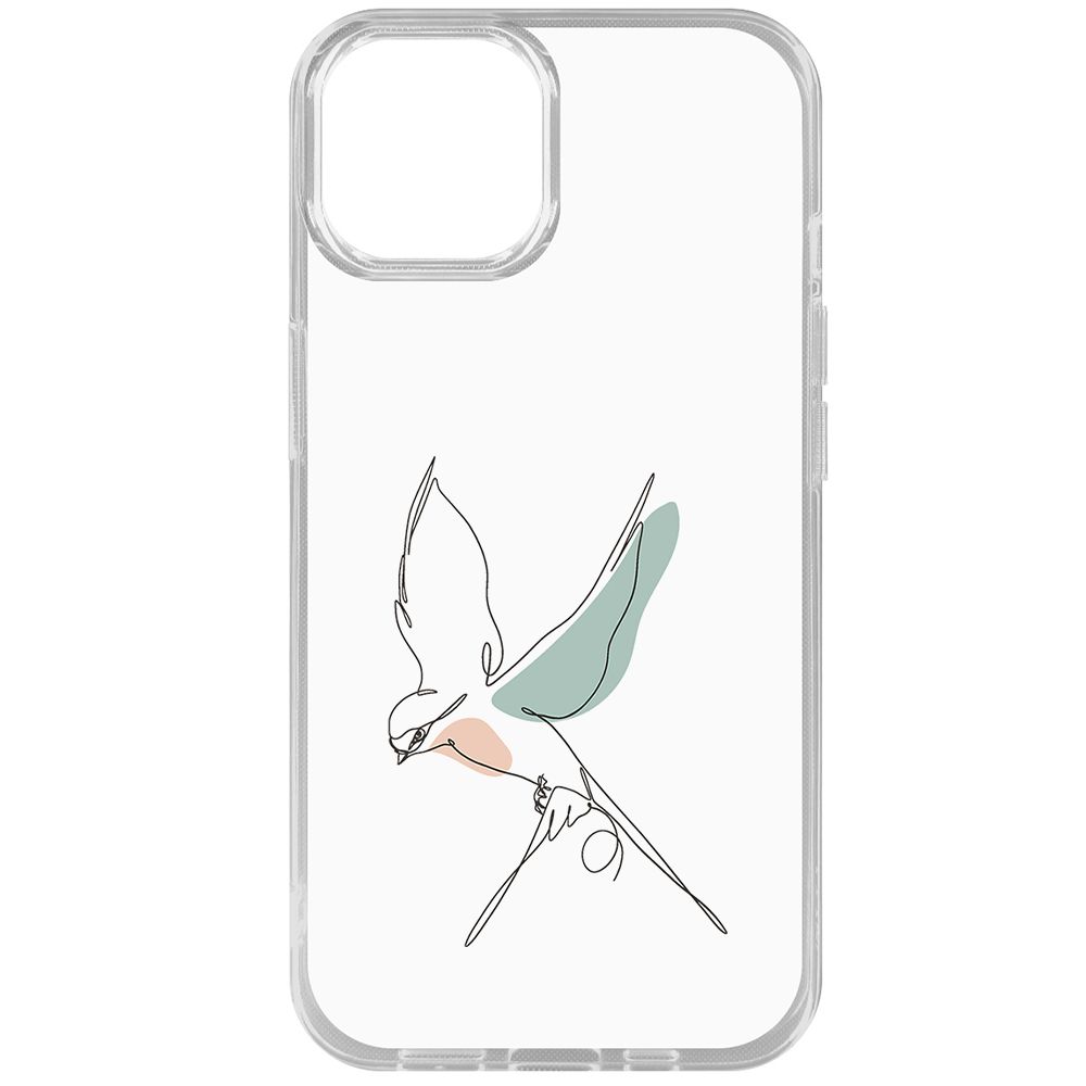 

Чехол-накладка Case Полет для iPhone 15, Прозрачный