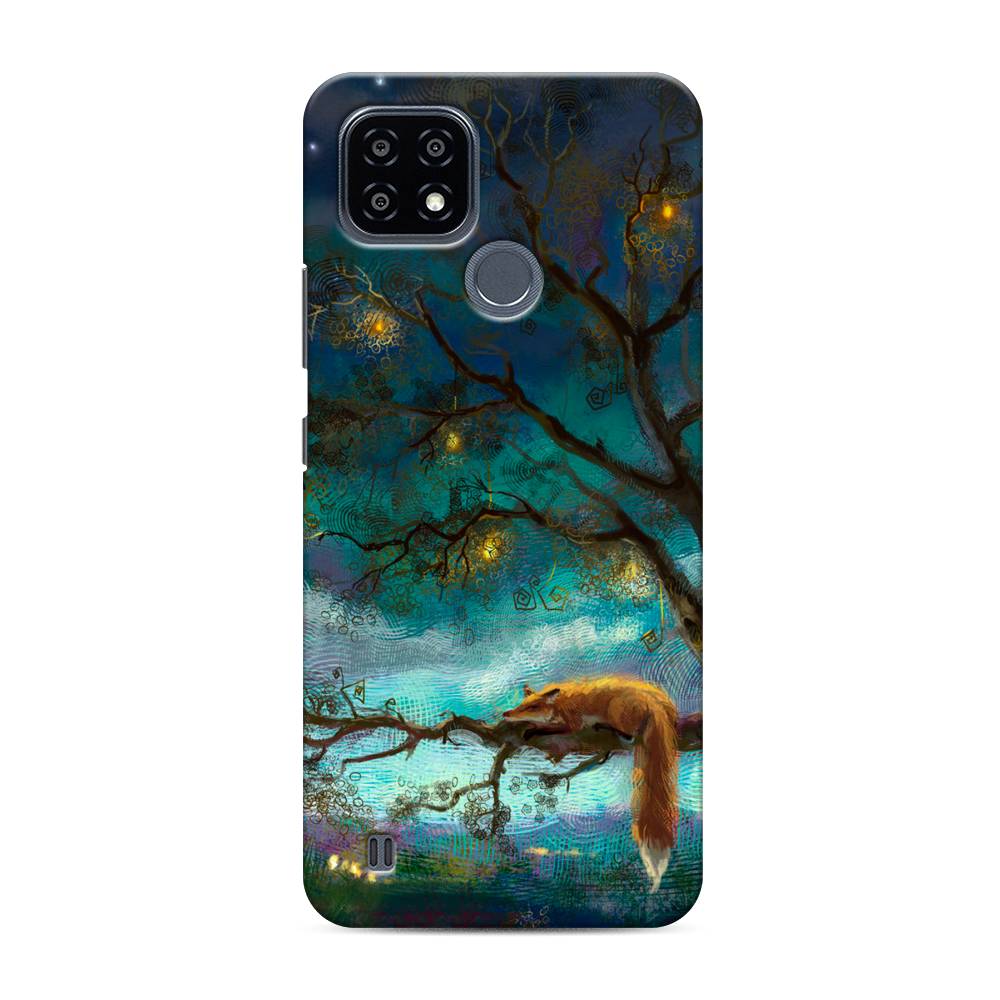 

Пластиковый чехол "Лиса устала" на Realme C21Y, 256820-1