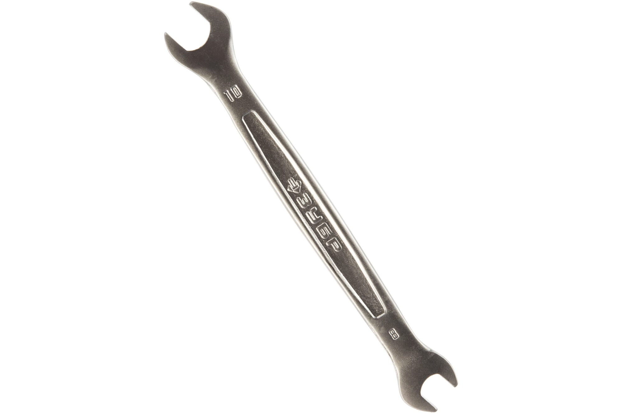 Гаечный ключ рожковый Зубр, 139мм, Сталь CrV, 8х10мм накидной гаечный ключ изогнутый зубр 19 x 22 мм