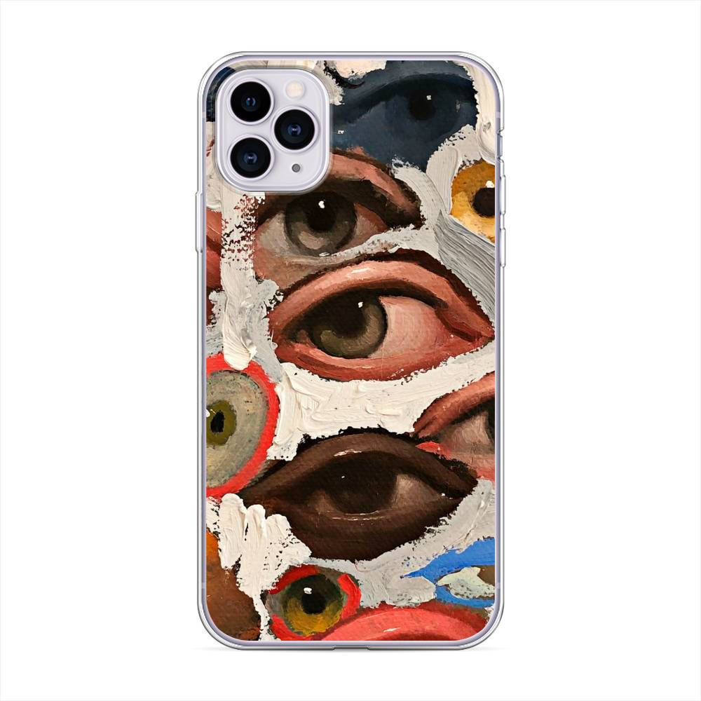 фото Чехол awog "глаза масляная живопись" для apple iphone 11 pro