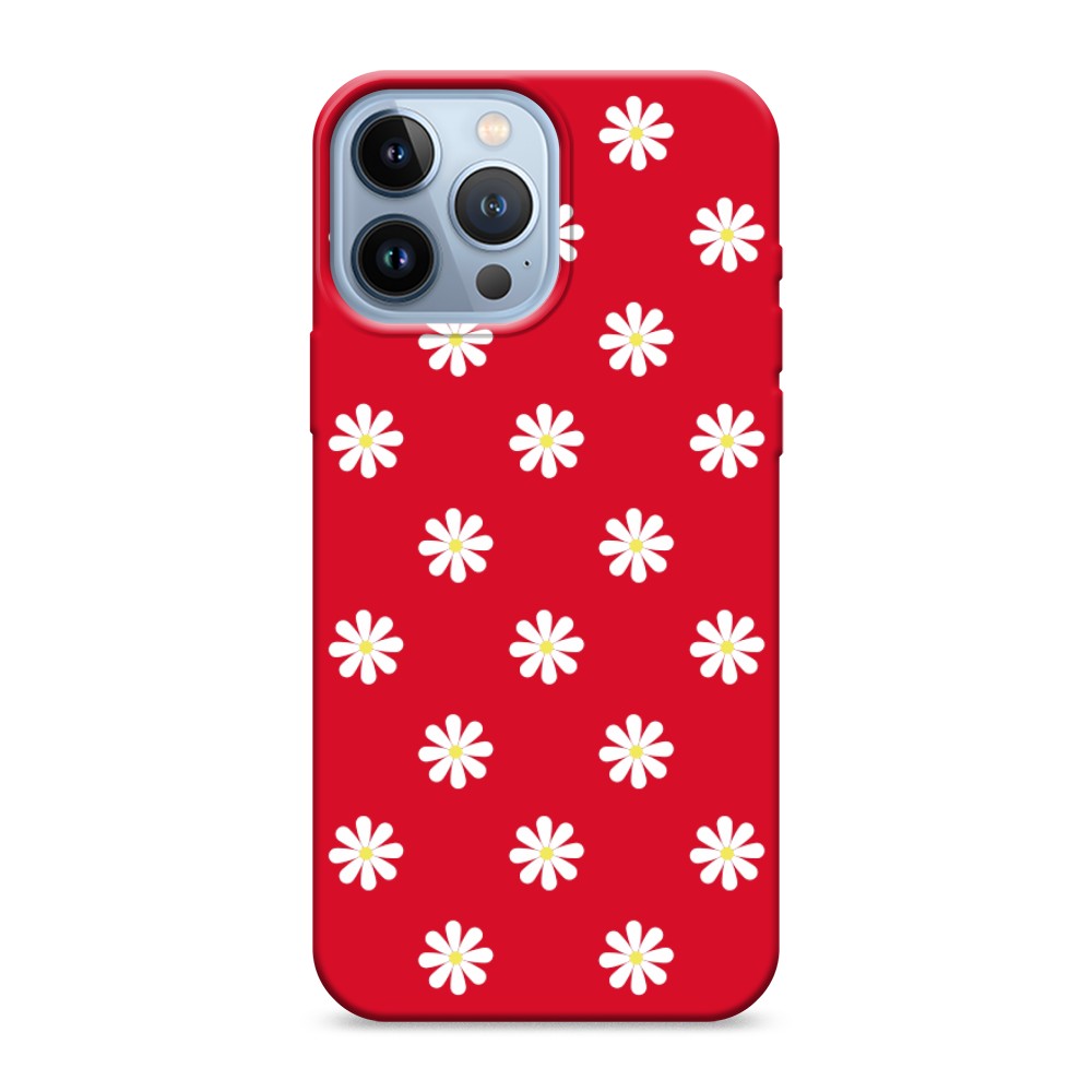

Матовый силиконовый чехол "Маленькие ромашки" на Apple iPhone 13 Pro Max, 14453-1