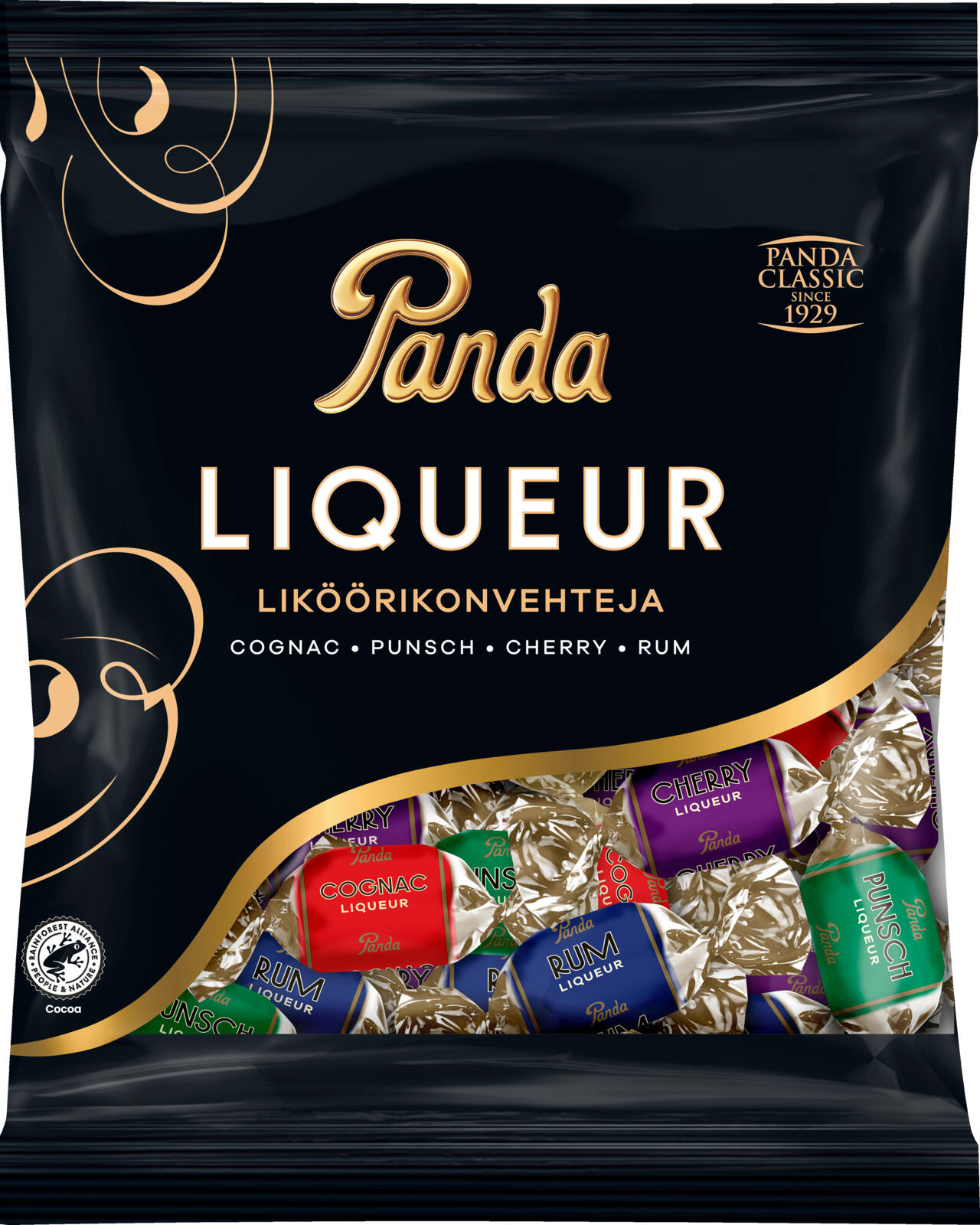 

Шоколадные конфеты Panda с ликером 250 г