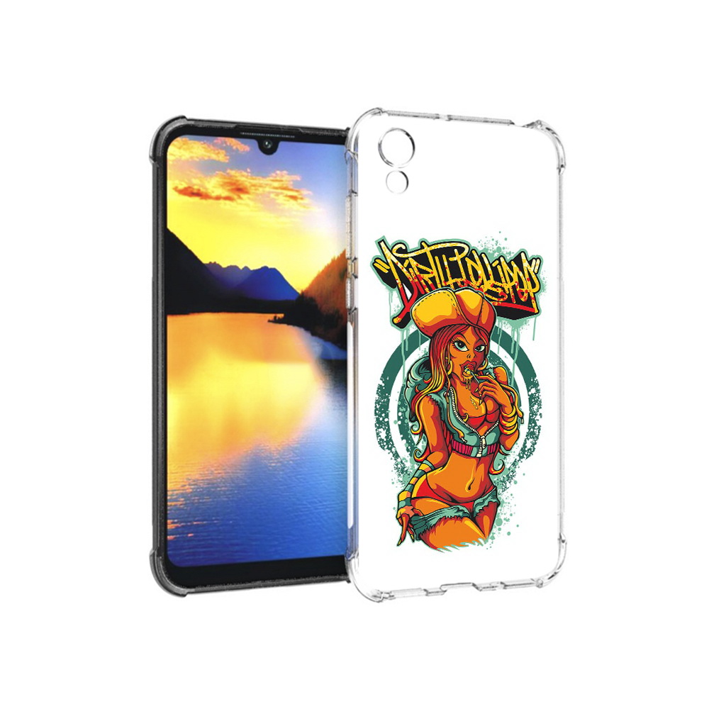 

Чехол MyPads Tocco для Huawei Y5 нарисованная девушка комикс, Прозрачный, Tocco