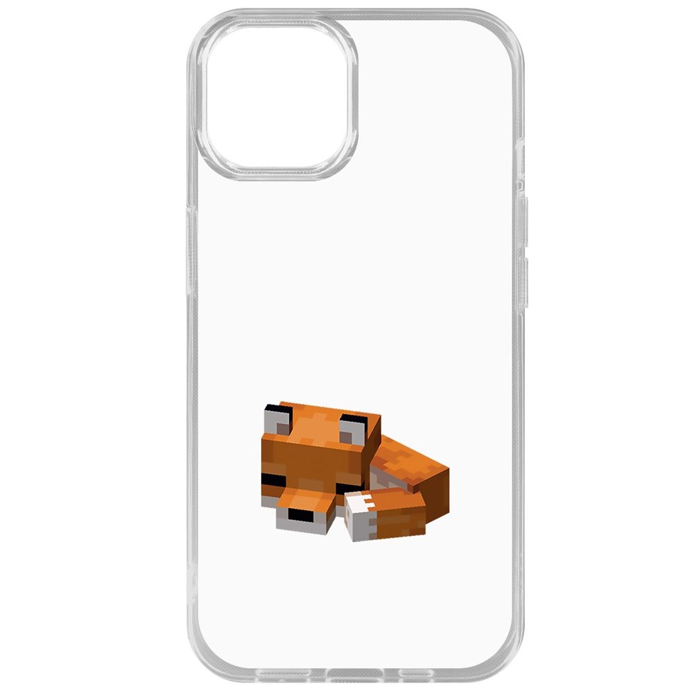 

Чехол-накладка Krutoff Clear Case Minecraft-Спящий Лисенок для iPhone 15, Прозрачный