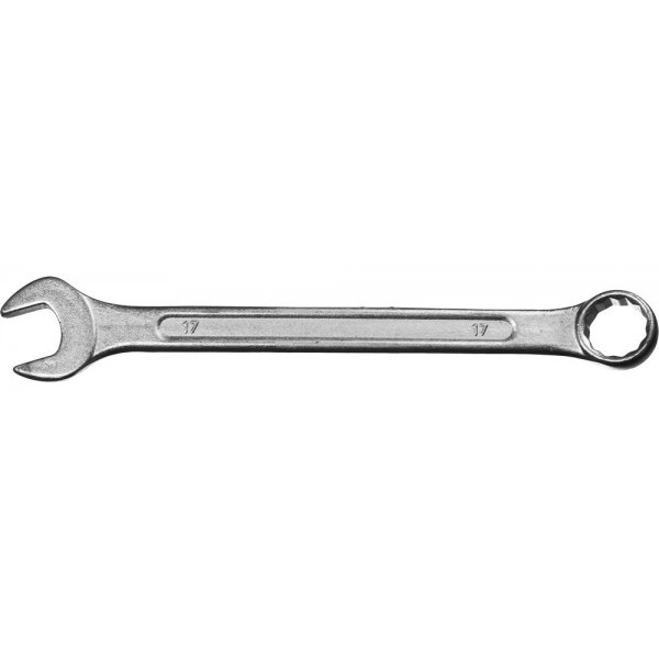 Гаечный ключ комбинированный Сибин, 17 мм комбинированный гаечный трещоточный ключ 10 мм зубр 27074 10 z01