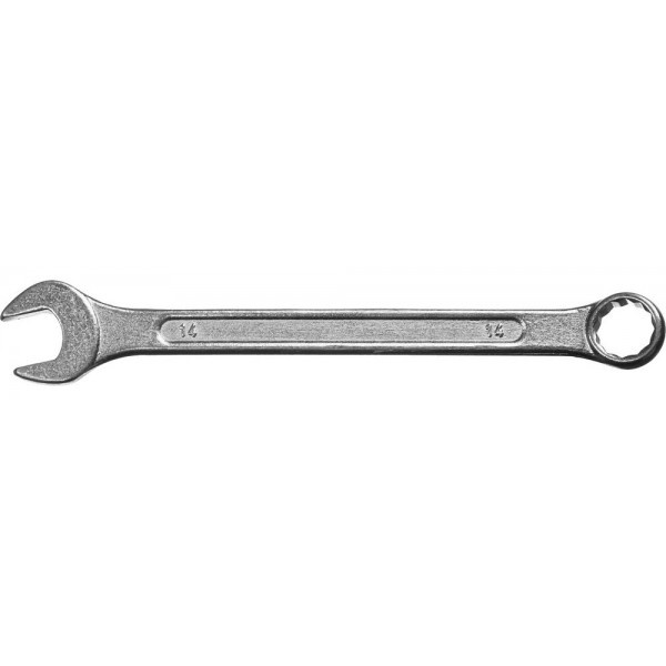 Гаечный ключ комбинированный Сибин, 14 мм ключ зубр 27087 08 z01 комбинированный гаечный 8 мм