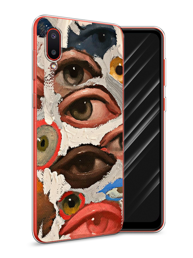 

Чехол Awog на Samsung Galaxy A02 / Самсунг A02 "Глаза масляная живопись", Разноцветный, 2102550-7