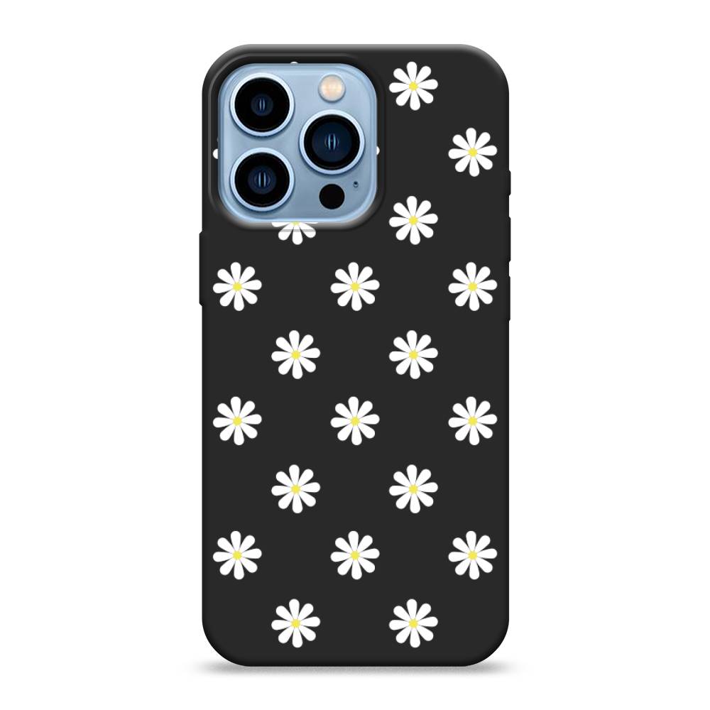 

Матовый силиконовый чехол "Маленькие ромашки" на Apple iPhone 13 Pro, 14352-1
