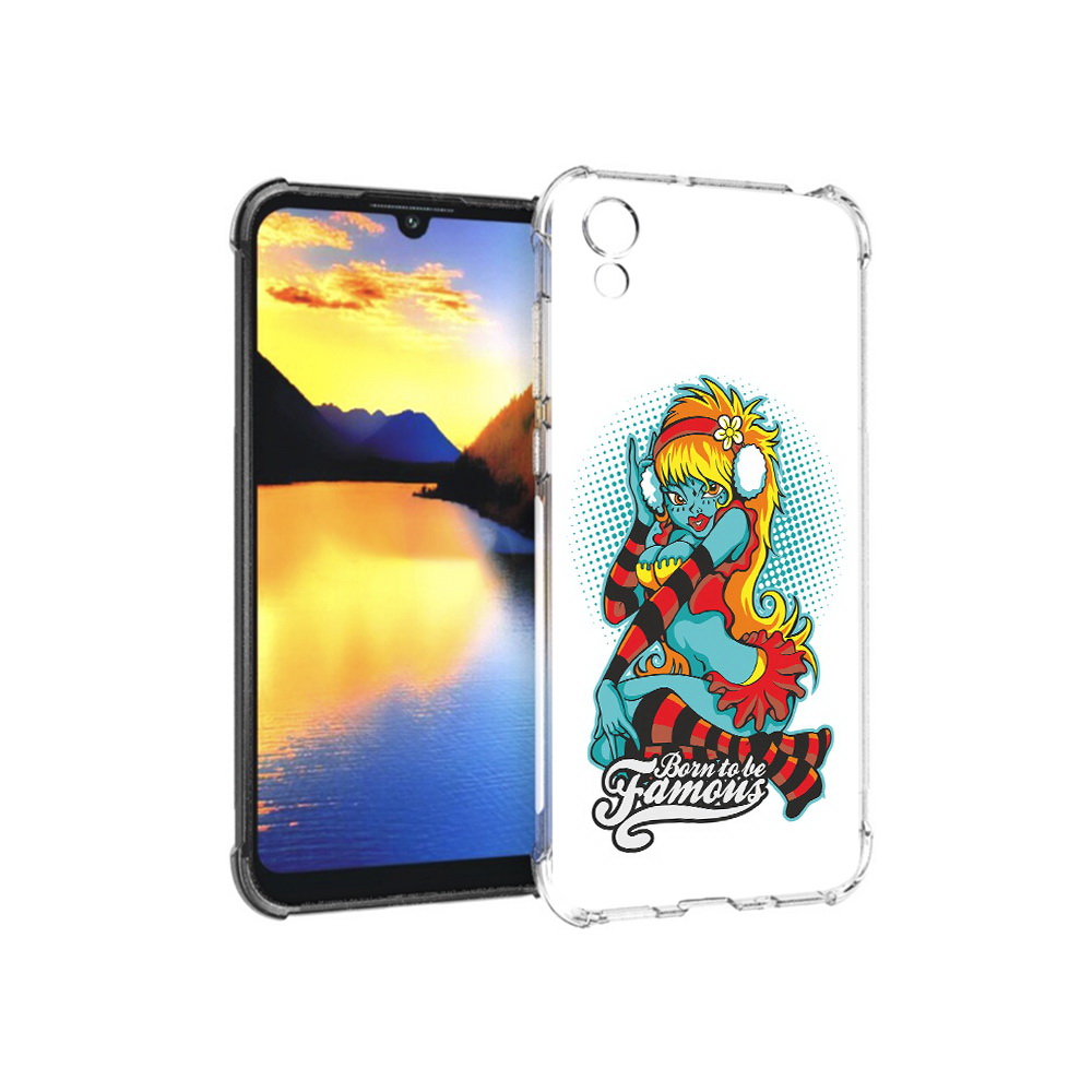 

Чехол MyPads Tocco для Huawei Y5 нарисованная девушка в наушниках, Прозрачный, Tocco