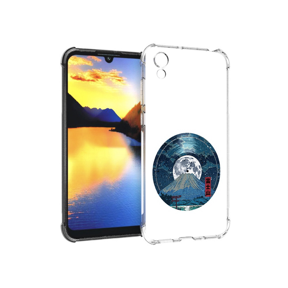 

Чехол MyPads Tocco для Huawei Y5 нарисованная виниловая гора с луной, Прозрачный, Tocco