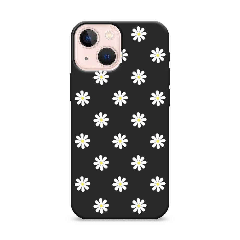

Матовый силиконовый чехол "Маленькие ромашки" на Apple iPhone 13 mini, 14152-1
