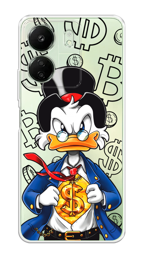 

Чехол на Xiaomi Redmi 13C "Scrooge Goldman", Черный;белый;синий, 320550-1