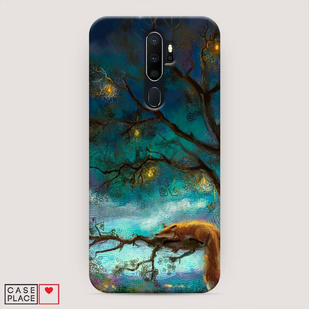 

Пластиковый чехол "Лиса устала" на Oppo A9 (2020), 251920-1