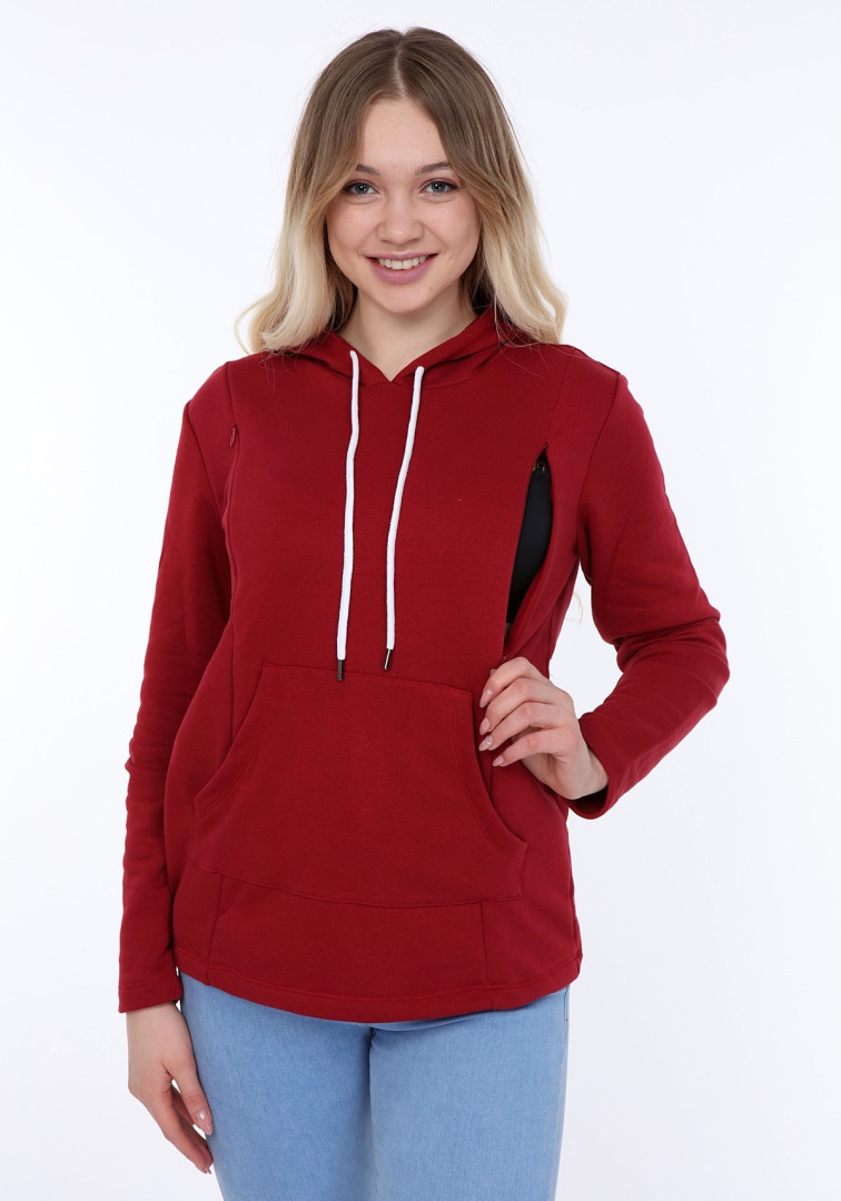 

Толстовка для беременных Luvmabelly 59073 бордовая XL (товары доставляются из-за рубежа), 59073