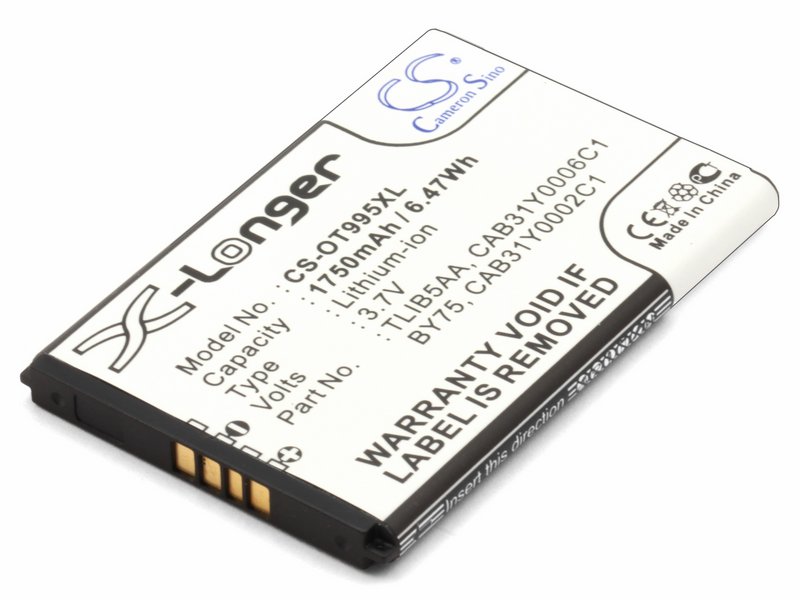 Аккумулятор для Alcatel CAB1500000C1, CAB31Y0006C1, TLIB5AA