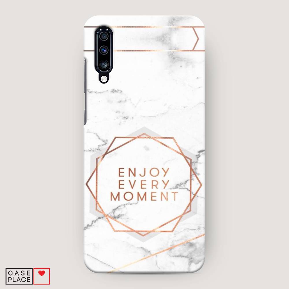 

Пластиковый чехол "Enjoy every moment мрамор" на Samsung Galaxy A70, 28120-5